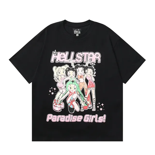 Hellstar Paradise Girls Graphic Oversized T-Shirt 9
