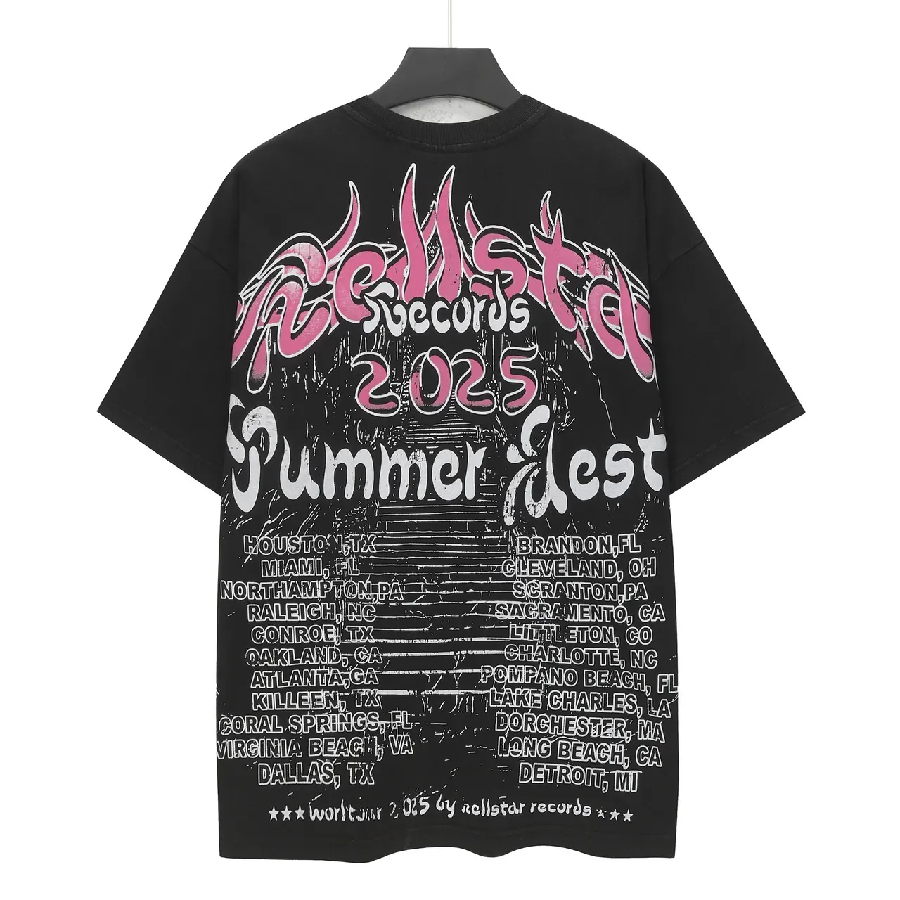 Hellstar Skull Headphones Graphic Oversized T-Shirt 2