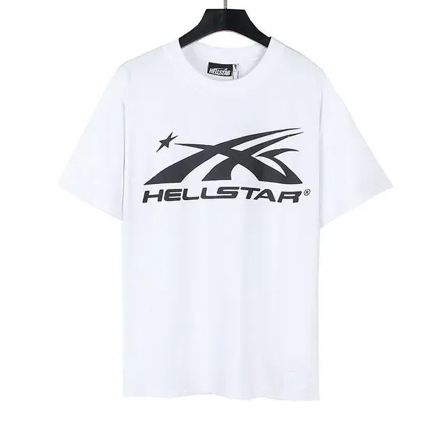 Hellstar White Black Graphic-Print Oversized Fit T-Shirt 2
