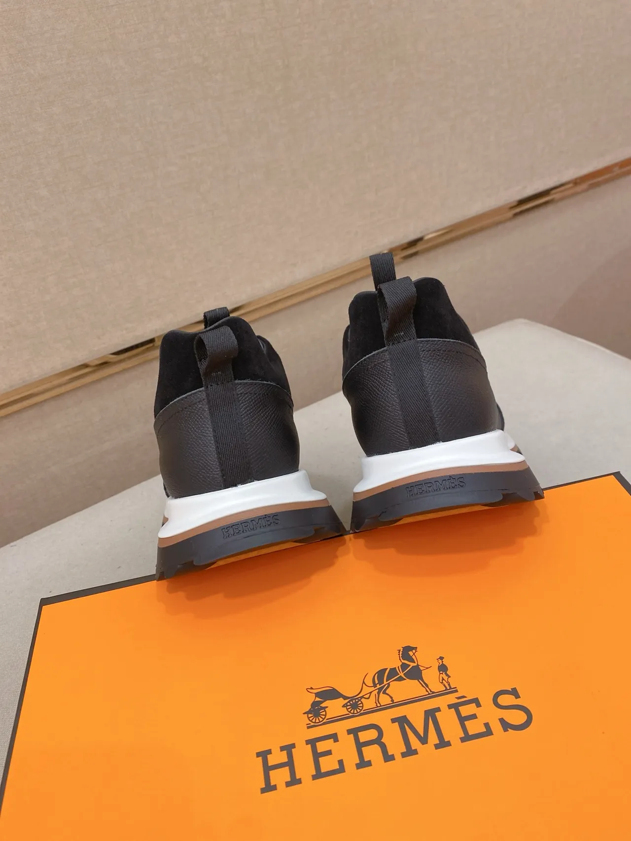 Hermès Black and White Lifestyle Sneaker 4