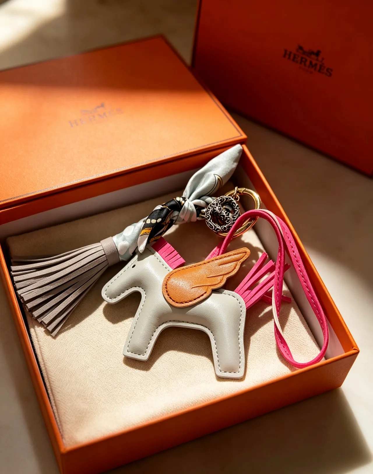 Hermès Brown Pink Pebbled Leather Top-Handle Boston Bag 3