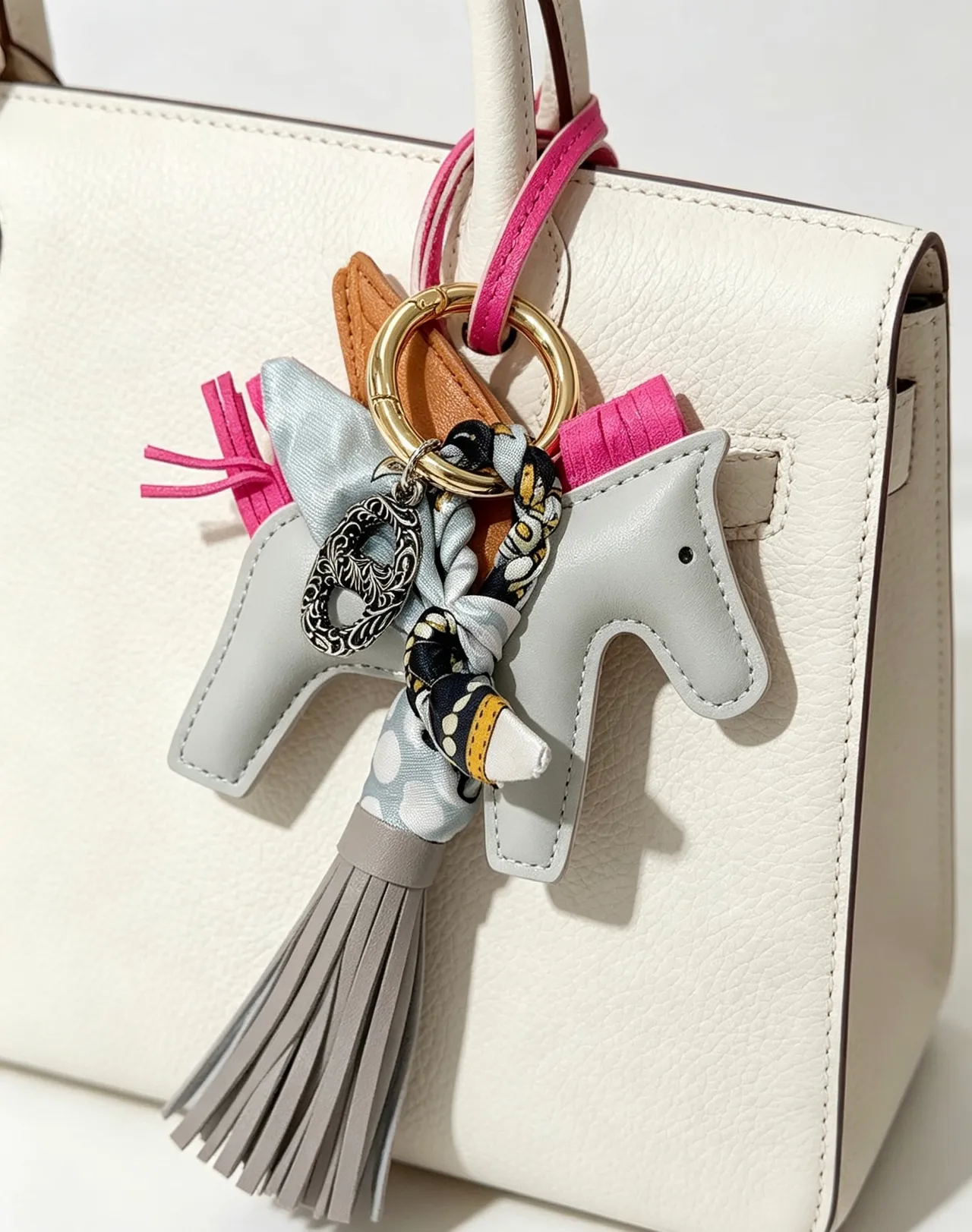 Hermès Brown Pink Pebbled Leather Top-Handle Boston Bag 8