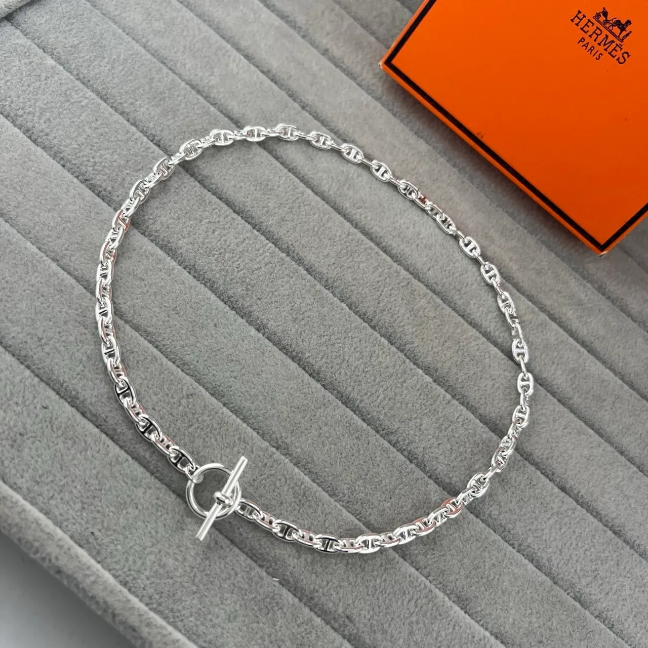 Hermès Chaine d'Ancre एंकर-लिंक टॉगल क्लैस्प नेकलेस 3