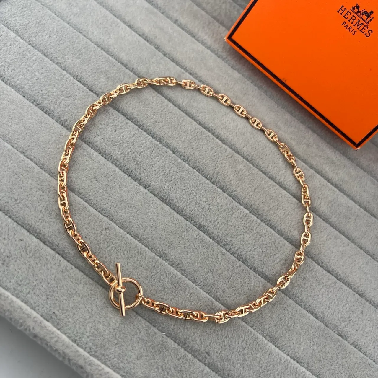 Hermès Chaine d'Ancre एंकर-लिंक टॉगल क्लैस्प नेकलेस 4