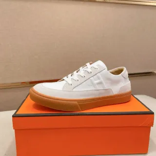 Hermès H Sneaker White and Gum Lifestyle Sneakers