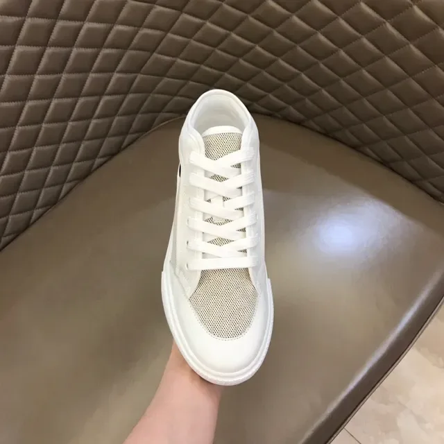 Hermès High-Top Mesh and Leather Sneaker 4