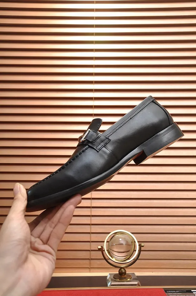 Hermès Oran Mocassins de Couro Preto com Cabrestilho 6