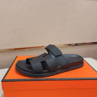 Hermès Oran Slide Black Casual Sandals