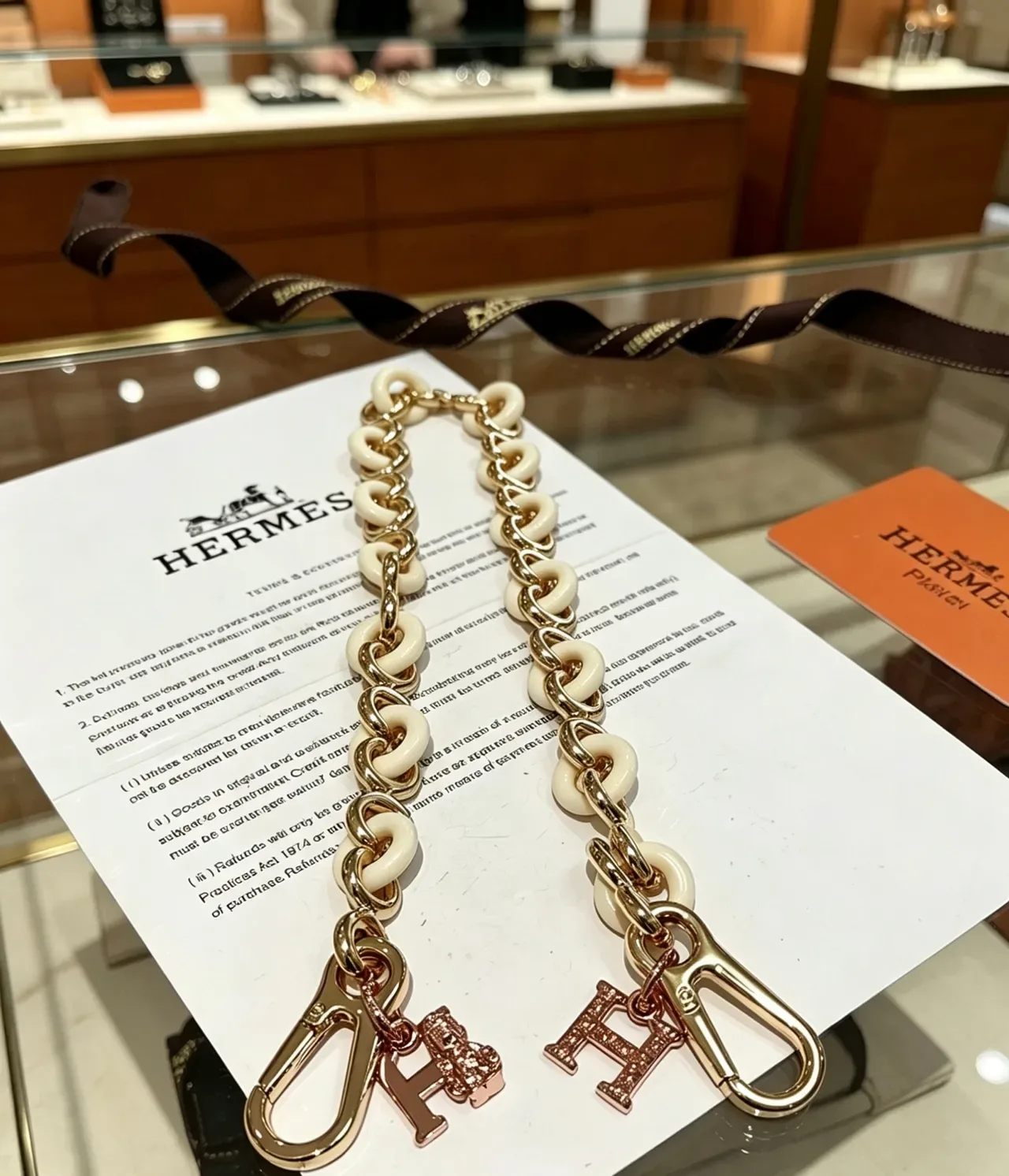 Hermès Picotin Lock Mini Off-White Resin Chain Handbag 5