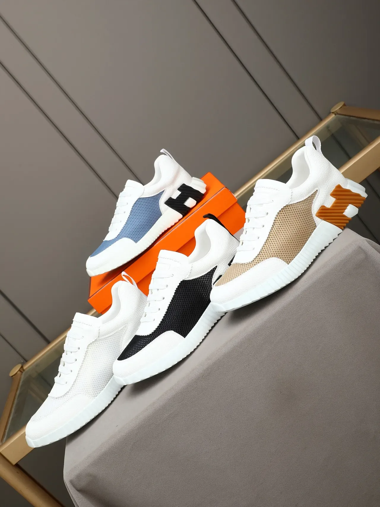 Hermès White Sculpted Sole Lifestyle Sneaker 2
