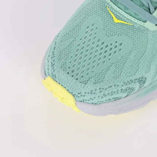 Hoka Clifton Chaussures de course Vert menthe et jaune 5