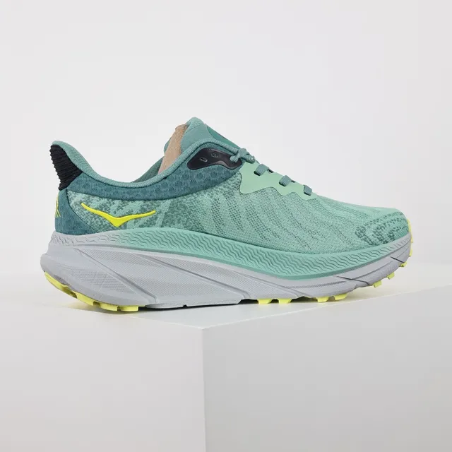 Hoka Clifton Chaussures de course Vert menthe et jaune 7