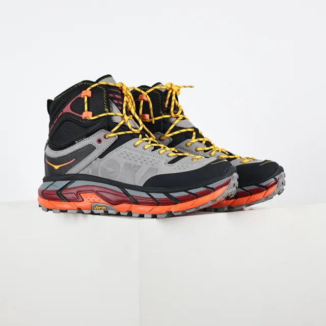Hoka Gray Orange High-Top GORE-TEX Lined Hiking Boots 3