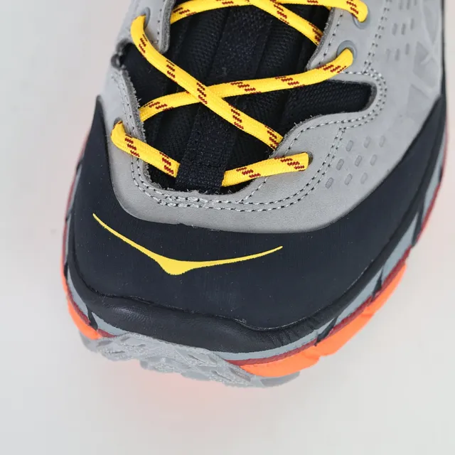 Hoka Gray Orange High-Top GORE-TEX Lined Hiking Boots 5