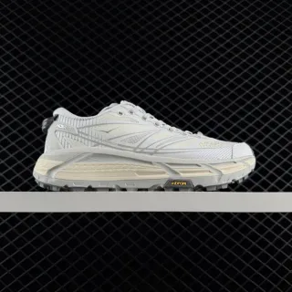 Hoka Speedgoat 5 أحذية جري أبيض رمادي بيج