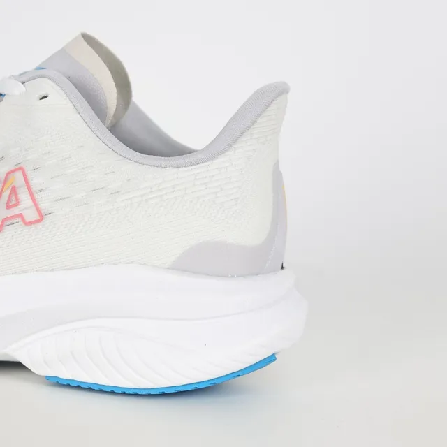 Hoka Blanc Bleu Tige en Tricot Ingénierie Semelle Intermédiaire Sculptée Chaussures de course 4