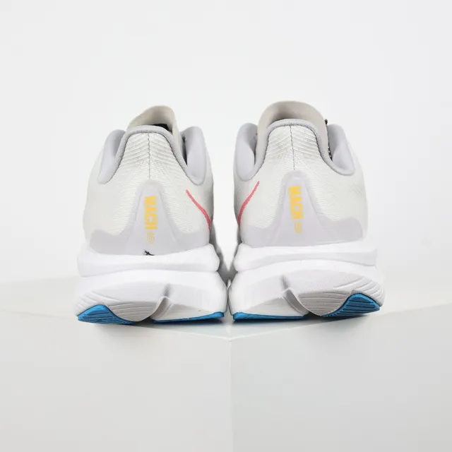 Hoka Blanc Bleu Tige en Tricot Ingénierie Semelle Intermédiaire Sculptée Chaussures de course 8