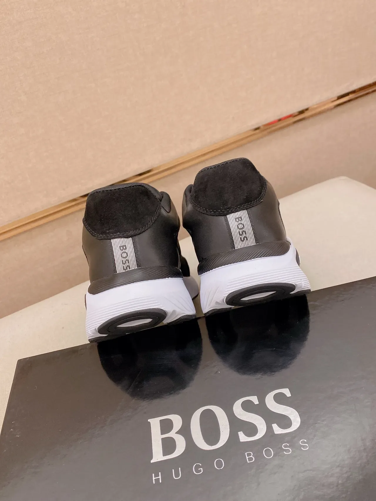 Hugo Boss Black Mixed-Material Lifestyle Sneaker 4