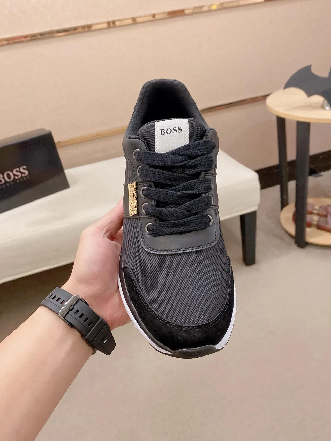 Hugo Boss Black Mixed-Material Lifestyle Sneaker 6