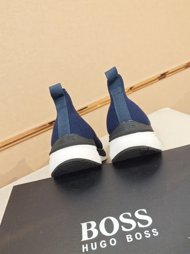 Hugo Boss Navy Knit Slip-On Lifestyle Sneaker 3
