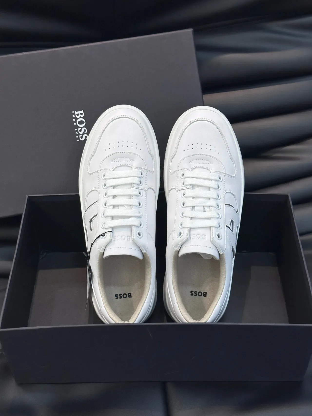 Hugo Boss White Leather Lifestyle Sneakers 7