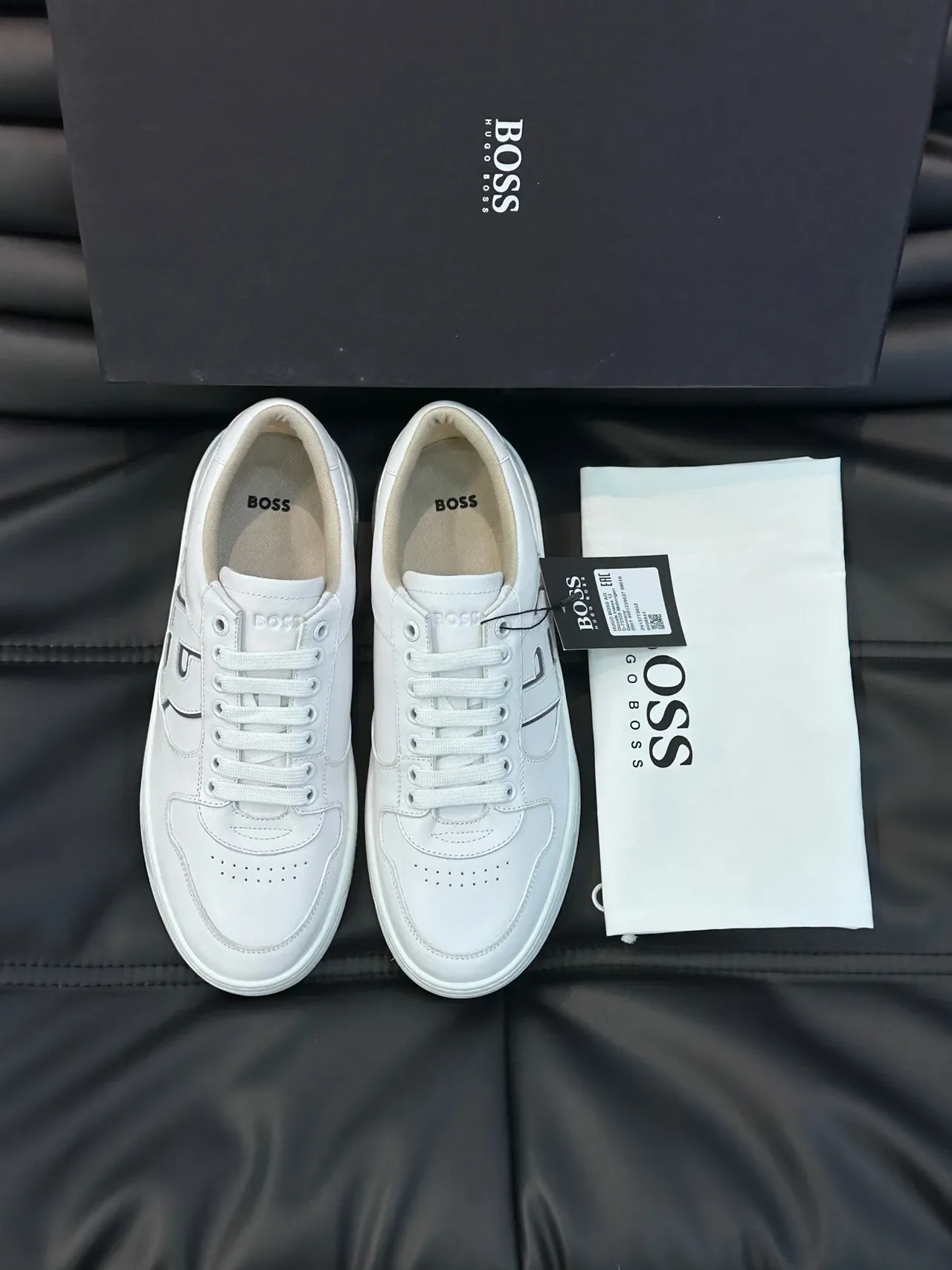 Hugo Boss White Leather Lifestyle Sneakers 8