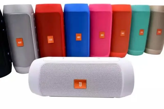 JBL Charge White Multicolor Cylindrical Fabric-Grille Portable Speaker 2