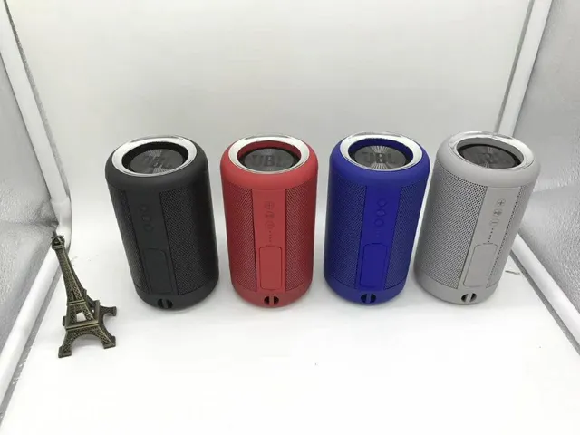 JBL Flip 5 Red Blue Cylindrical Splash-Resistant Portable Speaker 8