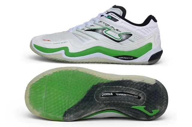 Joma Top-Flex Ultimate White Green Black Lifestyle Sneakers 6