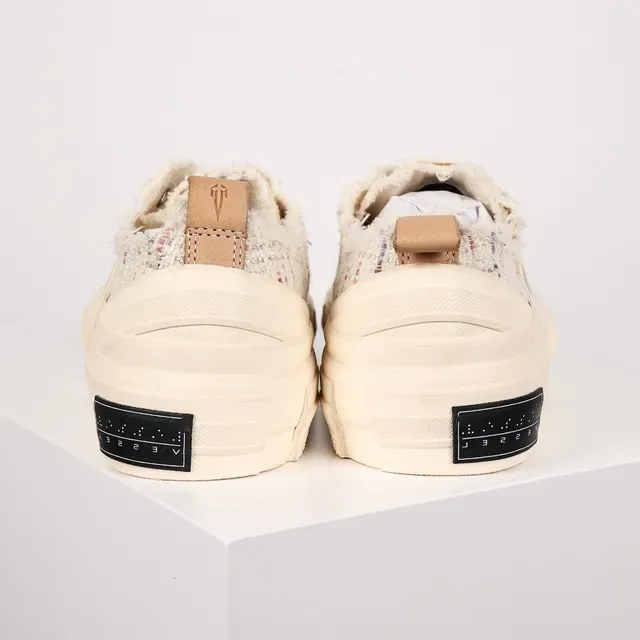 JW Anderson Tweed Platform Sneaker Cream Multicolor Lifestyle Sneakers 8