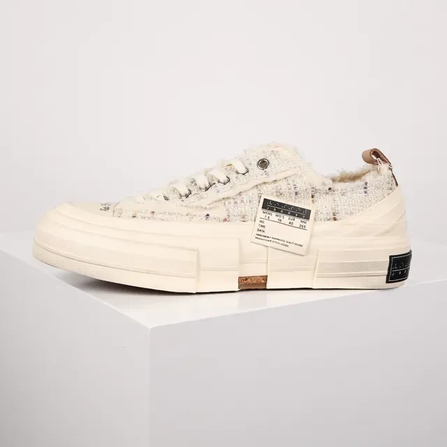 JW Anderson Tweed Platform Sneaker Cream Multicolor Lifestyle Sneakers 9