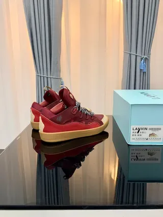 Lanvin Runner Red and Cream Lifestyle Sneakers 3