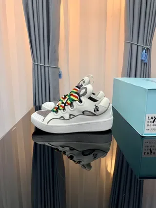 Lanvin 白色多色无鞋带弹性带生活方式运动鞋 7