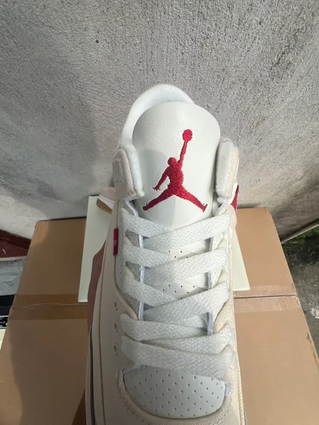 Levi's Beige Red High-Top Canvas-Suede Hybrid Upper Sneakers 4