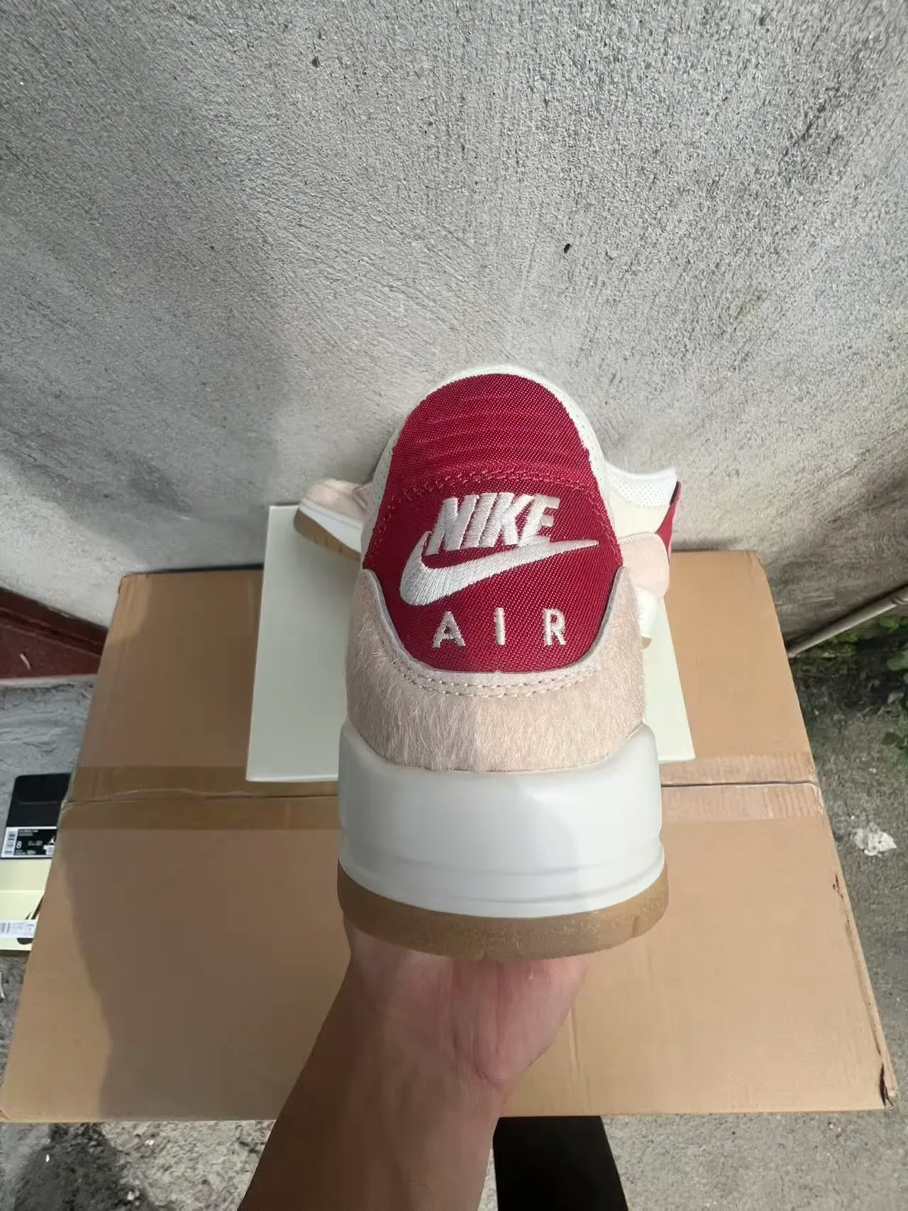 Levi's Beige Red High-Top Canvas-Suede Hybrid Upper Sneakers 8