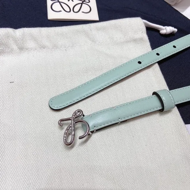 Loewe Anagram Belt Mint Green Leather Belt 8