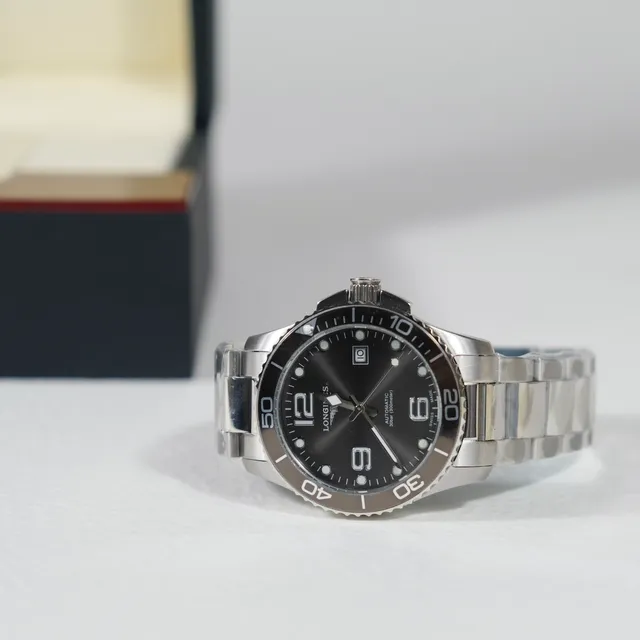 Longines Hydroconquest Black Dial Stainless Steel Mechanical Watch 4