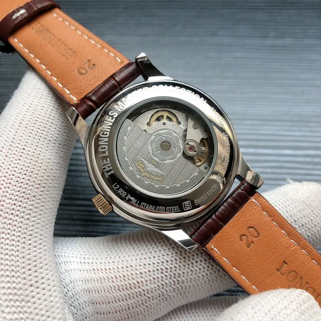 Longines Master Collection Moonphase Silver Case White Dial Mechanical Watch 5