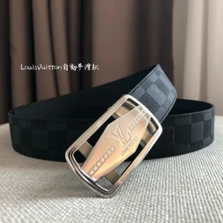 Louis Vuitton Automatic Belt Damier Graphite Leather Belt