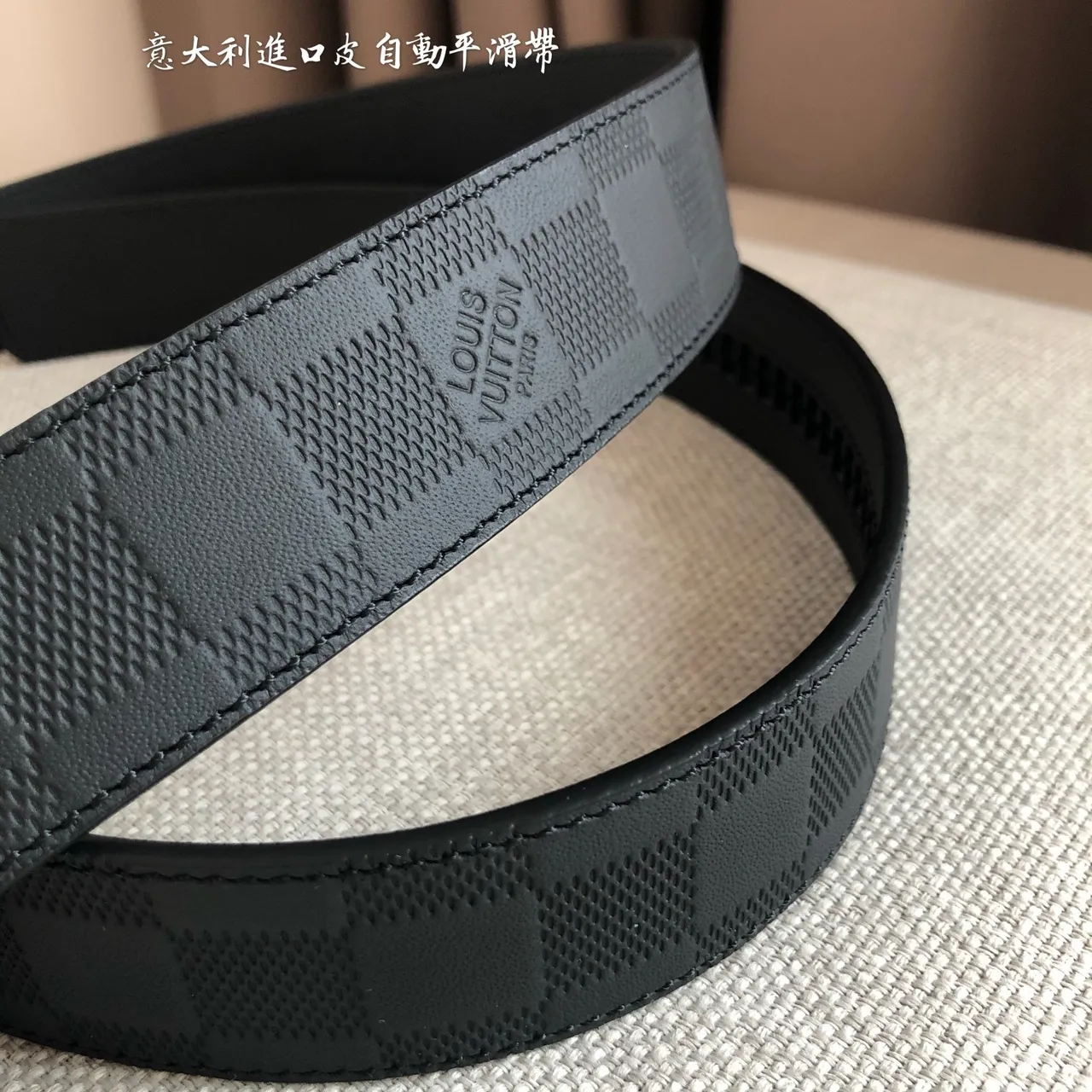 Louis Vuitton Automatic Belt Damier Graphite Leather Belt 8