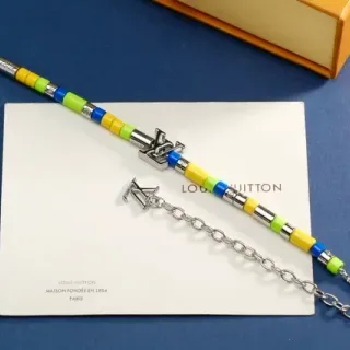 Louis Vuitton Beaded Bracelet Multicolor Silver Multi-Color Bracelet