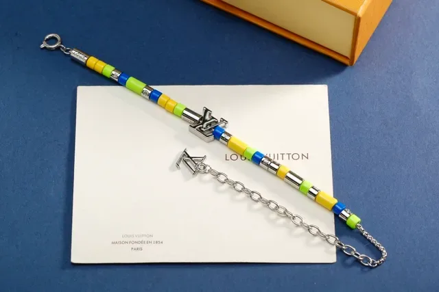 Louis Vuitton Beaded Bracelet Multicolor Silver Multi-Color Bracelet 1