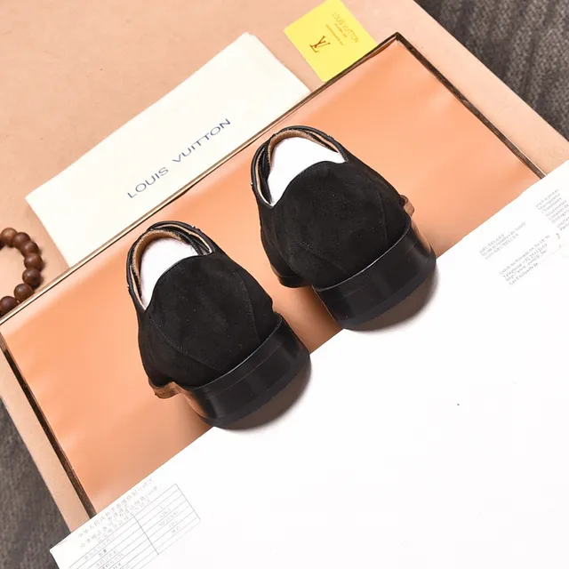 Louis Vuitton Black Brown Suede Full Perforations Brogue 5