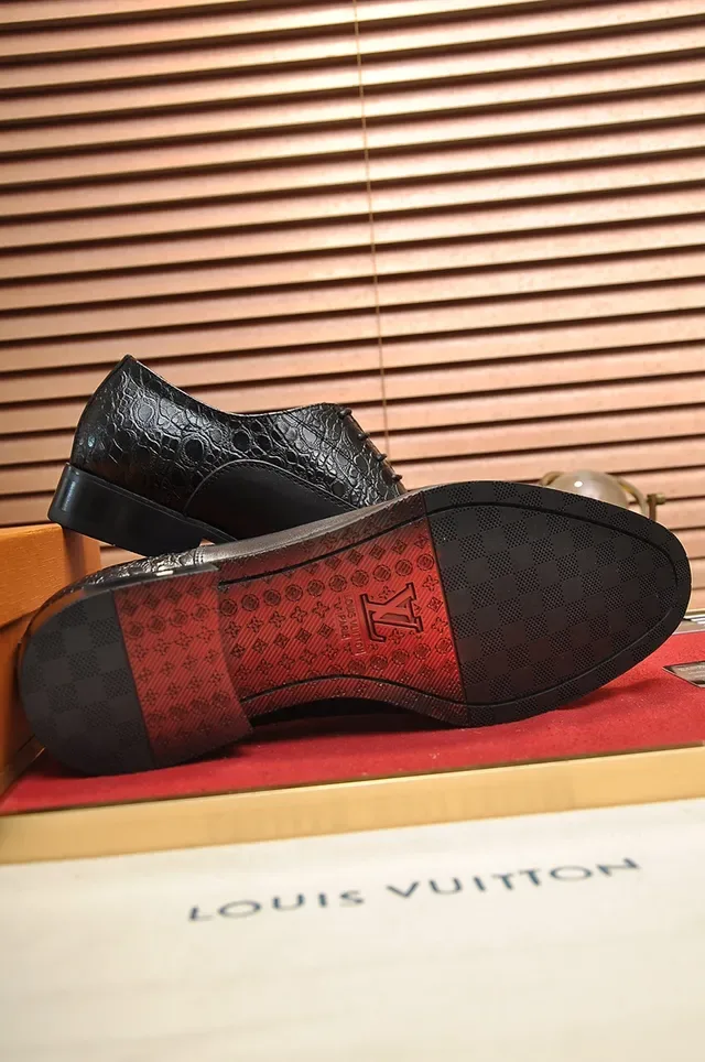 Louis Vuitton Sapatos Oxford Preto Biqueira 3