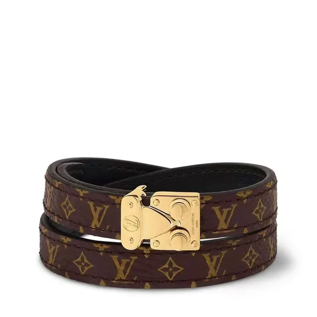 Louis Vuitton Black Multicolor Double-Wrap Monogram Leather Belt 9