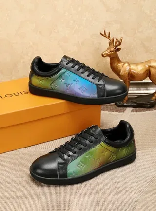Louis Vuitton Black Multicolor Low-Top Leather Upper Lifestyle Sneakers 7