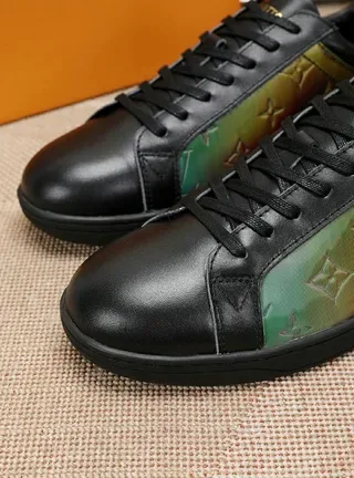 Louis Vuitton Black Multicolor Low-Top Leather Upper Lifestyle Sneakers 8