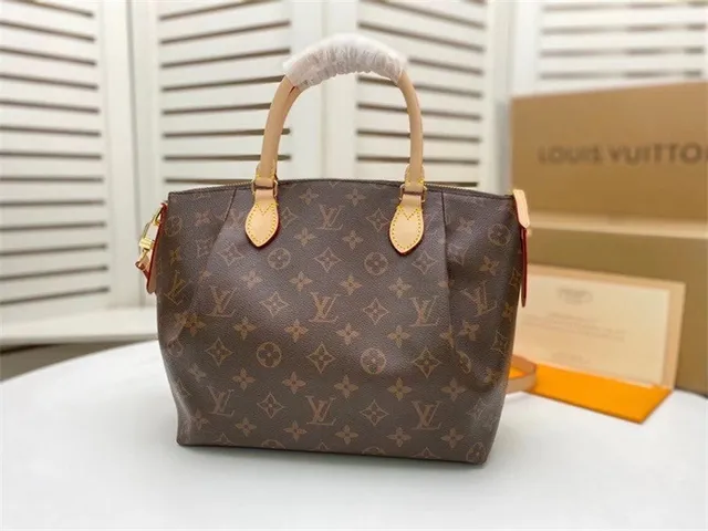 Louis Vuitton Brown Beige Monogram Canvas Structured Silhouette Boston Bag 9