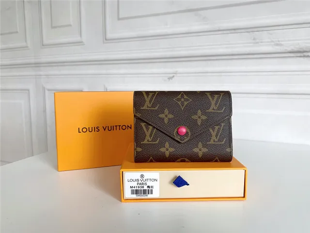 Louis Vuitton Brown Pink Damier Ebène Canvas Envelope Flap Short Wallet 3