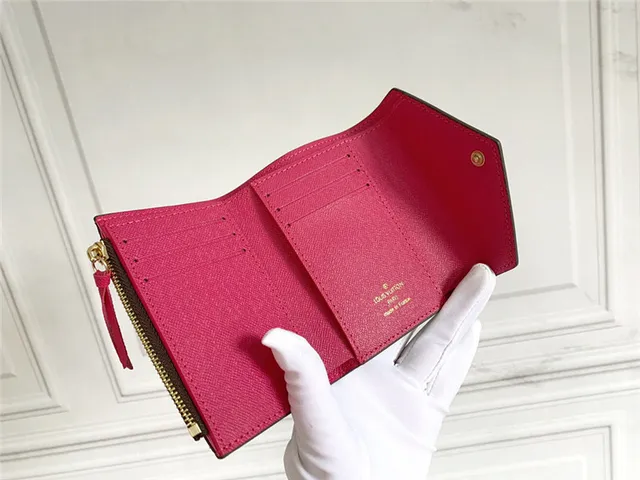 Louis Vuitton Brown Pink Damier Ebène Canvas Envelope Flap Short Wallet 7